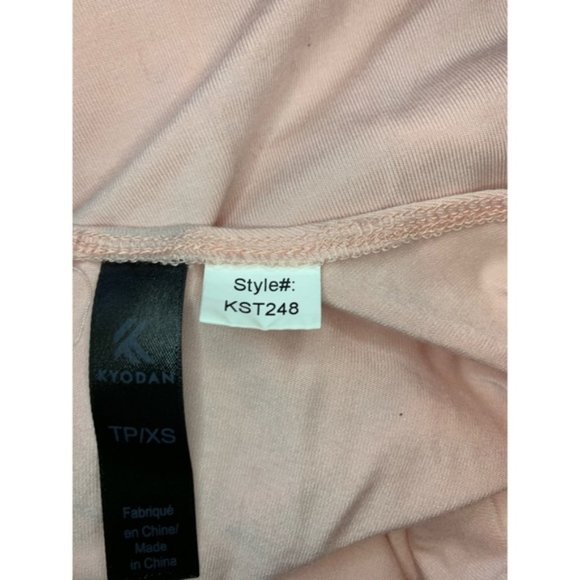 Kyodan Light Pink Athleisure Loungewear Stretchy Long Sleeve Blouse Size XS - Picture 4 of 4